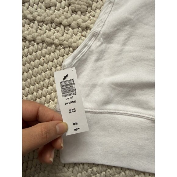 Aritzia TNA Avenue White High Neck Sleeveless Tank Basics Casual Loungewear NWT - Picture 5 of 7